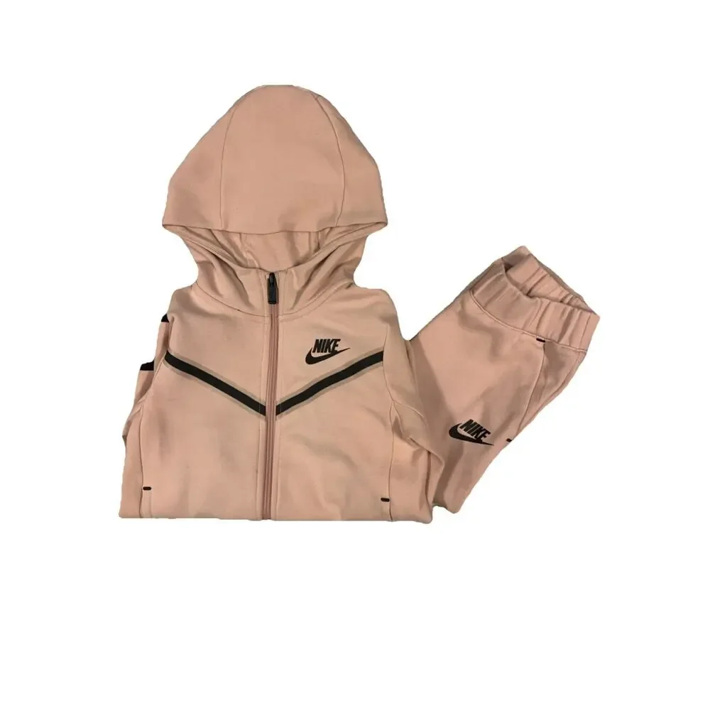 Nike Kids Tracksuit Set Pink Hoodie Joggers Size 4 XS 3-4 Years - Picture 2 of 10
